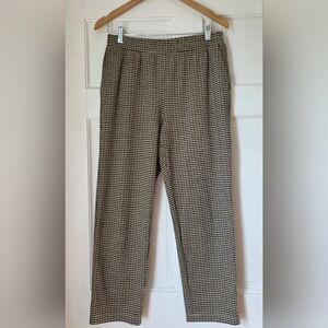 A New Day- Tan, Brown and Black Houndstooth Pants